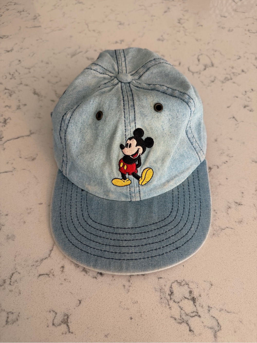 Vintage Denim Mickey Mouse Hat